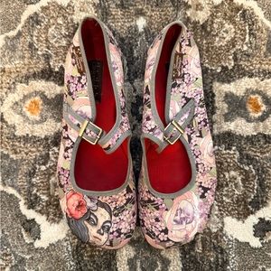 Floral Pink Mary Jane Shoes